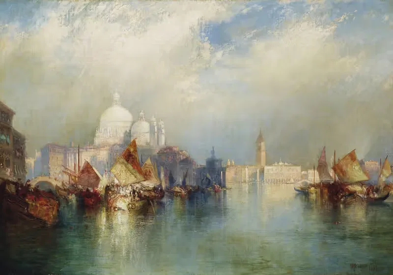 Венецианская сцена by Томас Моран, 1894 — digital art print download