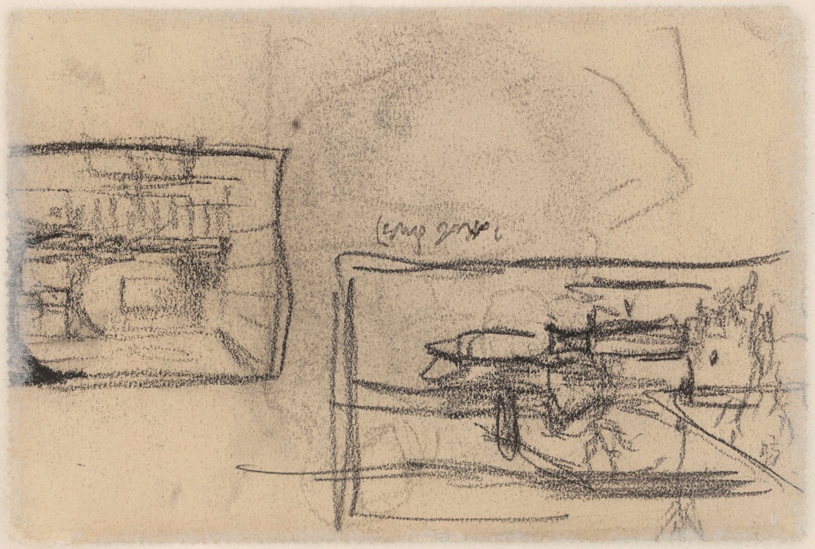 Sketch of Interior and Landscape — Jakob Smits