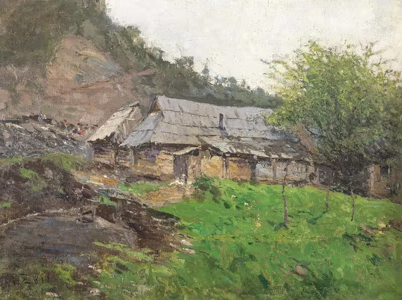 A Landscape with a Hut by Alfred Zoff — digital art print download