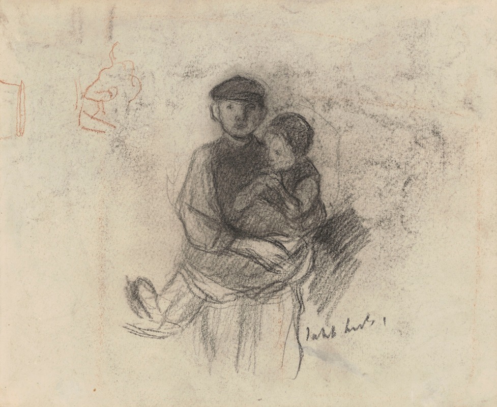 Young Man with Child by Jakob Smits — digital art print download