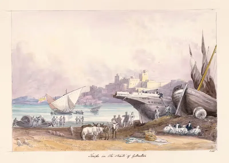 Tarifa in the Straits of Gibraltar — Charles Hamilton Smith