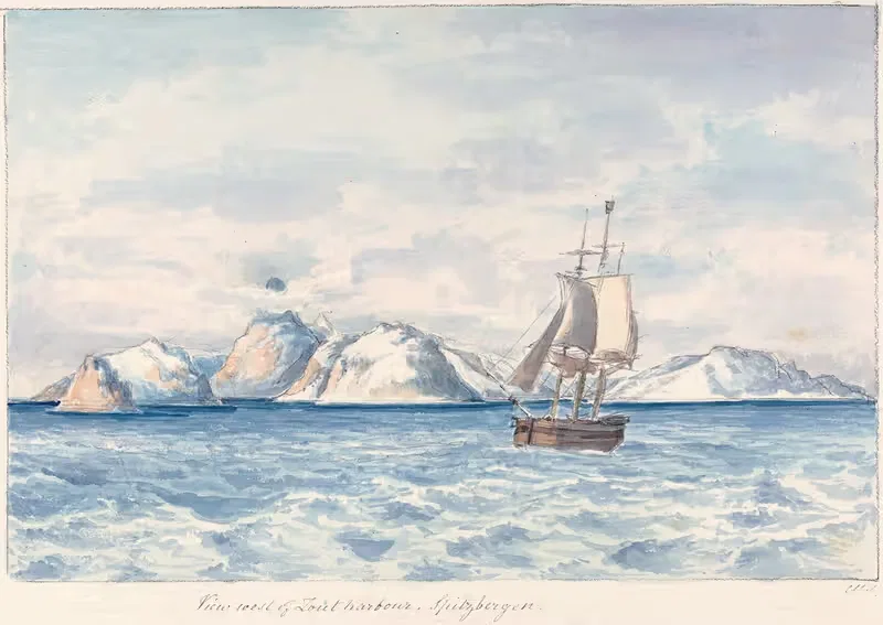 View West of Lout Harbour; Spitzberger — Charles Hamilton Smith