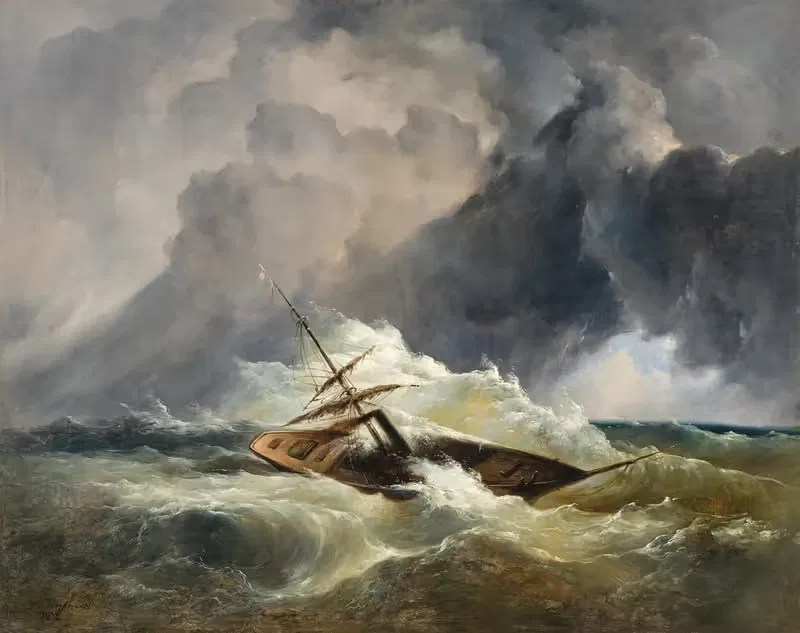 A Boat in Distress at Sea — Dominik Schuhfried