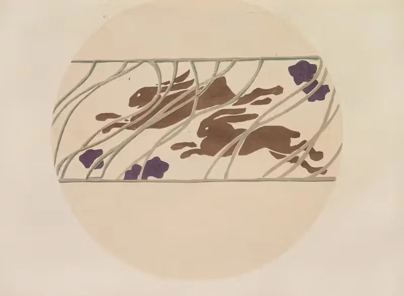 Mokugo zuanshū Pl.11 by Асай Тю, 1908 — digital art print download