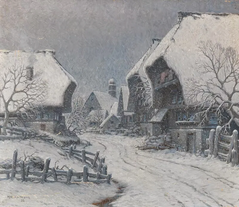 Зимний день в Черном лесу by Карл Хауптманн, 1932 — digital art print download