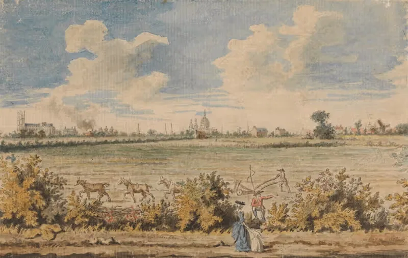 Westminster Abbey and St. Paul's from Battersea Fields — Nathaniel Smith