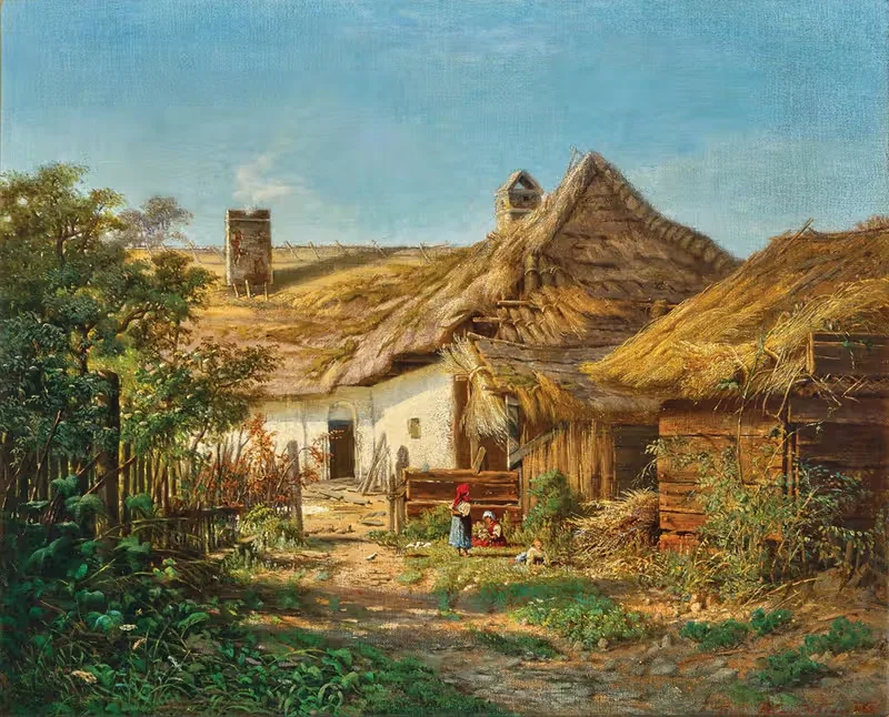 Дом фермера by Тина Блау, 1868 — digital art print download
