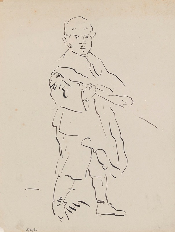 Boy with Sword by Джеймс Энсор — digital art print download