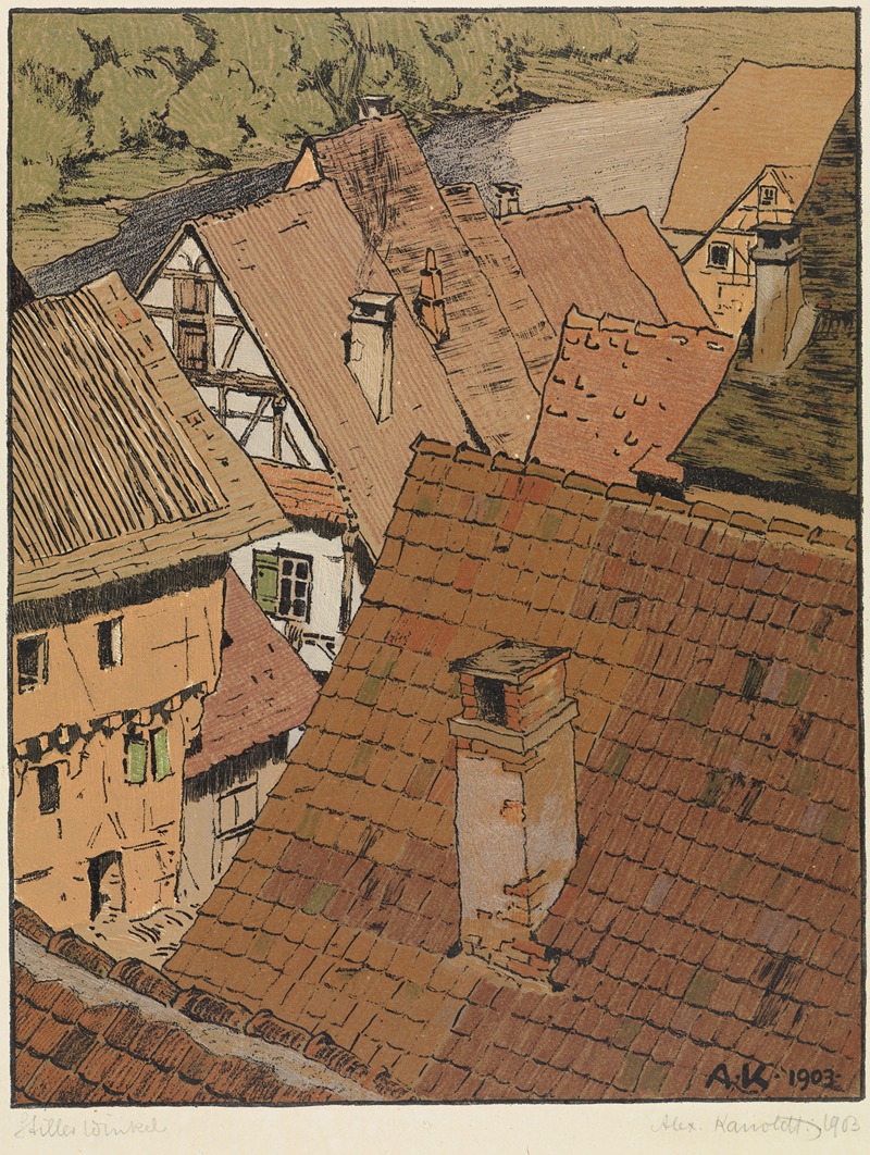 Stiller Winkel by Alexander Kanoldt, 1903 — digital art print download