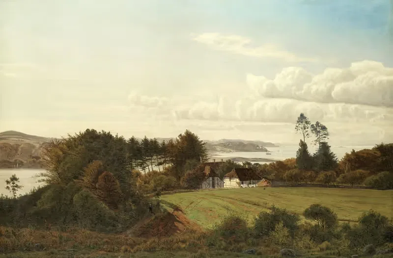 A Danish farmstead by Anton Erik Christian Thorenfeld — digital art print download