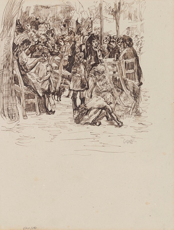 Café-concert in Munich by Джеймс Энсор, 1880-1883 — digital art print download