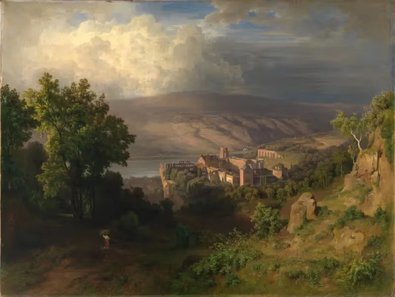 Blick auf Heidelberg by Bernhard Fries, 1863 — digital art print download