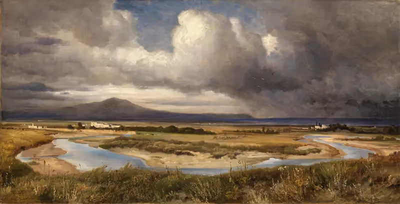 Blick auf den Campo d'Annibale bei Cannae — Edmund Kanoldt