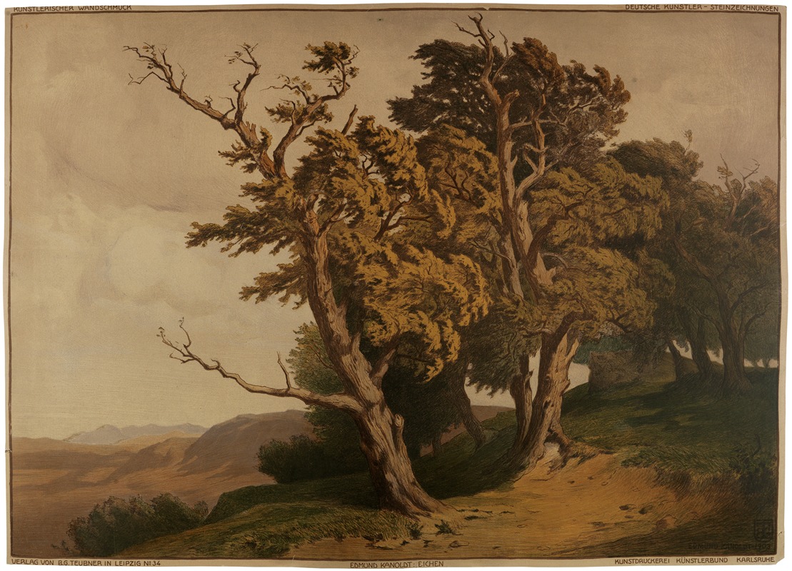 Eichen by Edmund Kanoldt, 1903 — digital art print download