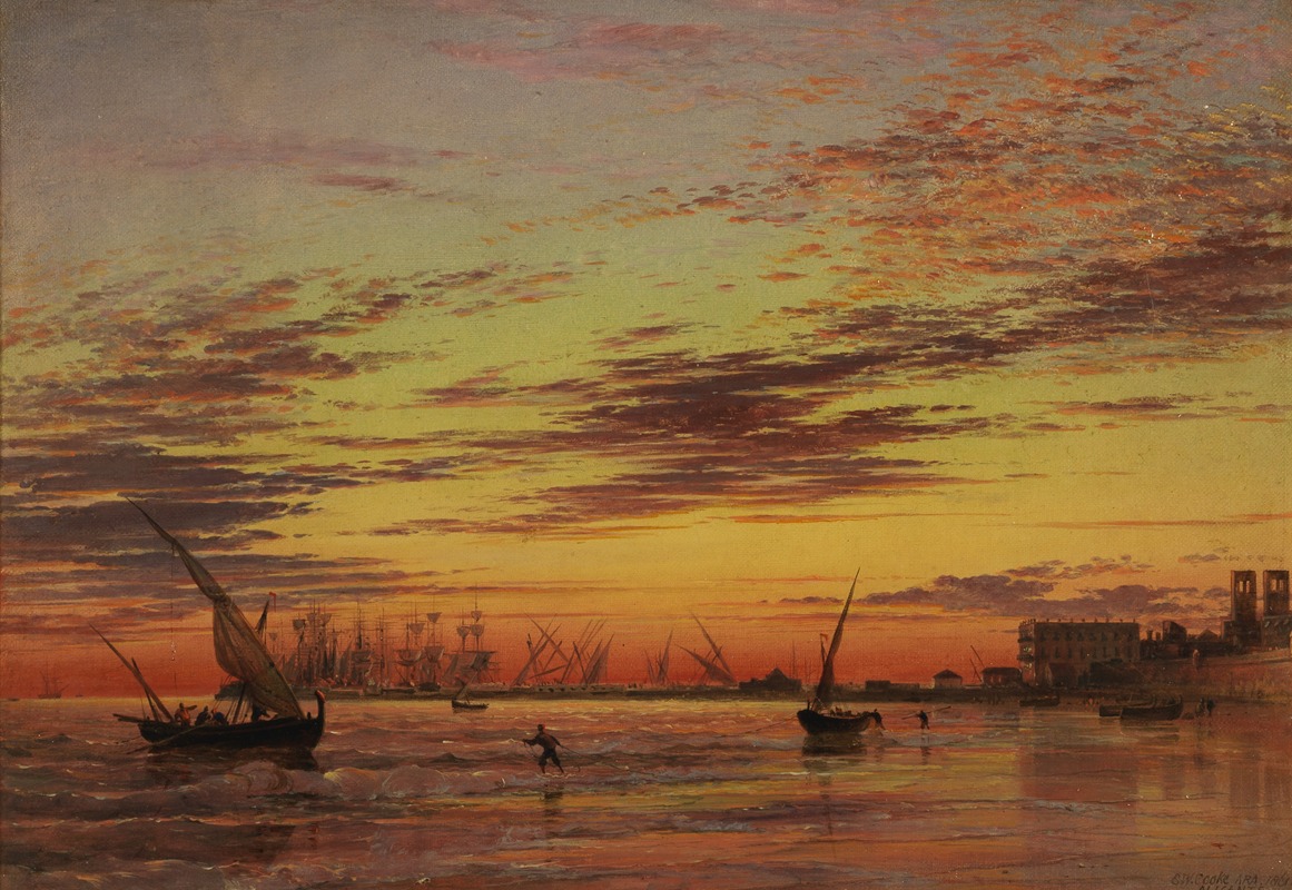 Аликанте by Эдвард Уильям Кук, 1861 — digital art print download
