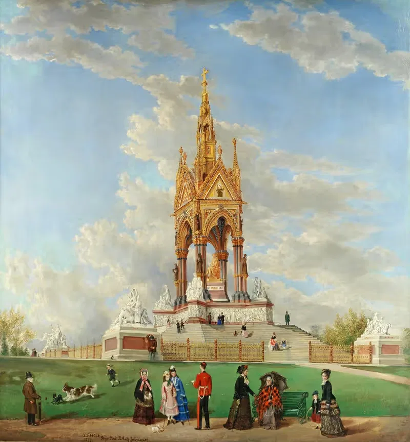 Мемориал Альберта, Лондон by Эдвин Фредерик Хоулт — digital art print download