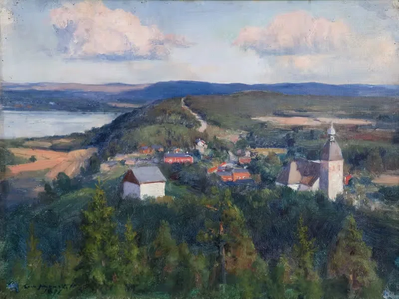 Landscape from Kangasala by Eero Järnefelt, 1891 — digital art print download