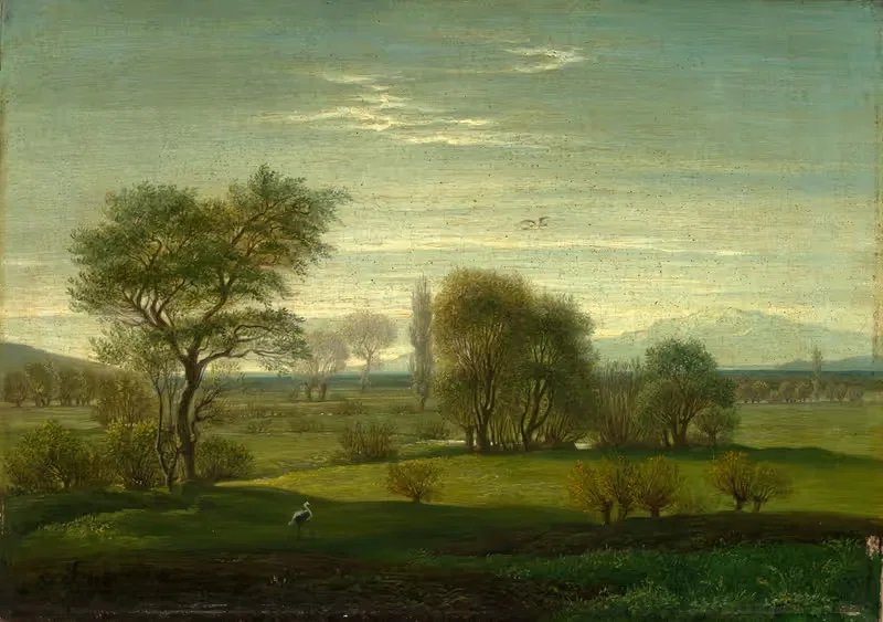 Oberrheinlandschaft by Emil Lugo, 1869 — digital art print download