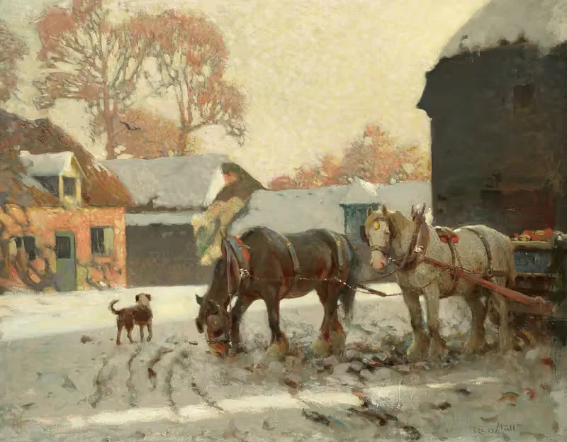 One winter's morn by Frederick Hall — digital art print download