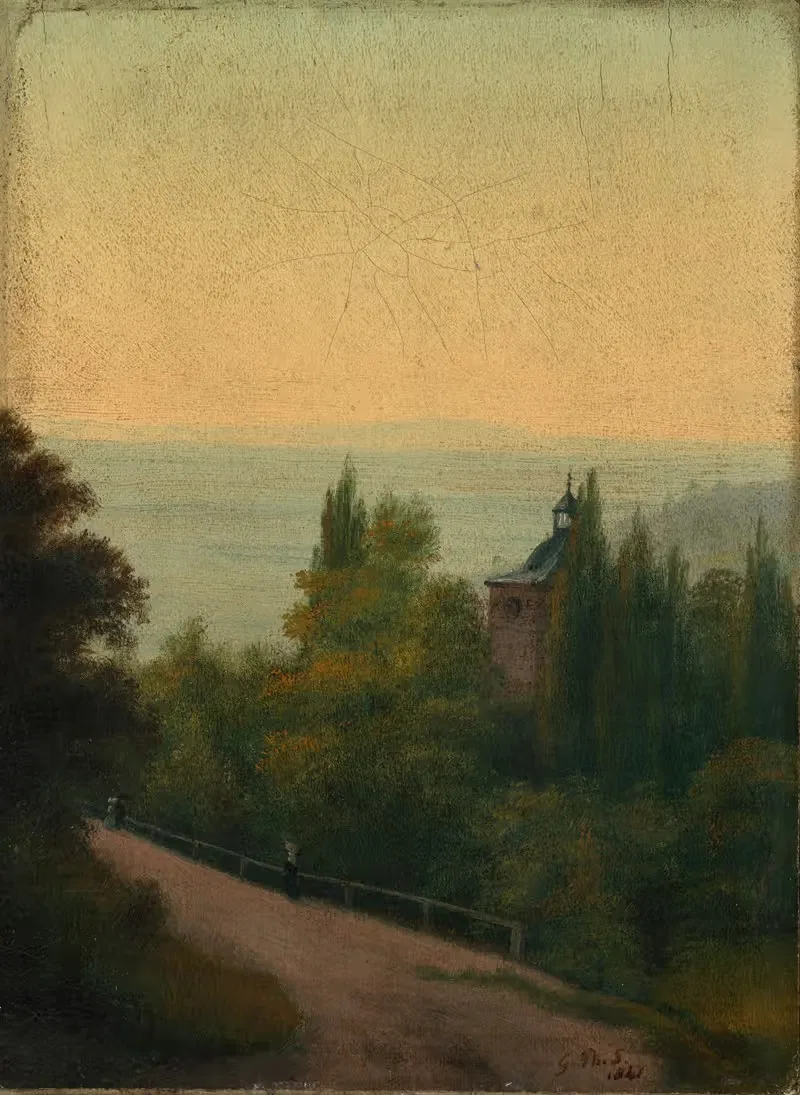 Blick auf das Heidelberger Schloss — Georg Philipp Schmitt