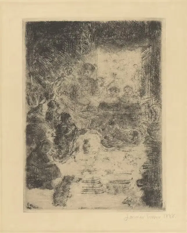 Поклонение пастухов by Джеймс Энсор, 1888 — digital art print download