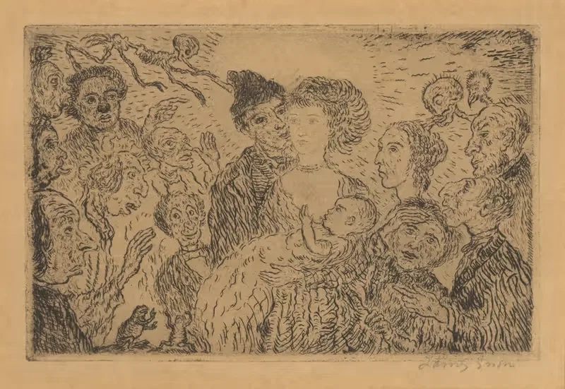 Зависть by Джеймс Энсор, 1904 — digital art print download
