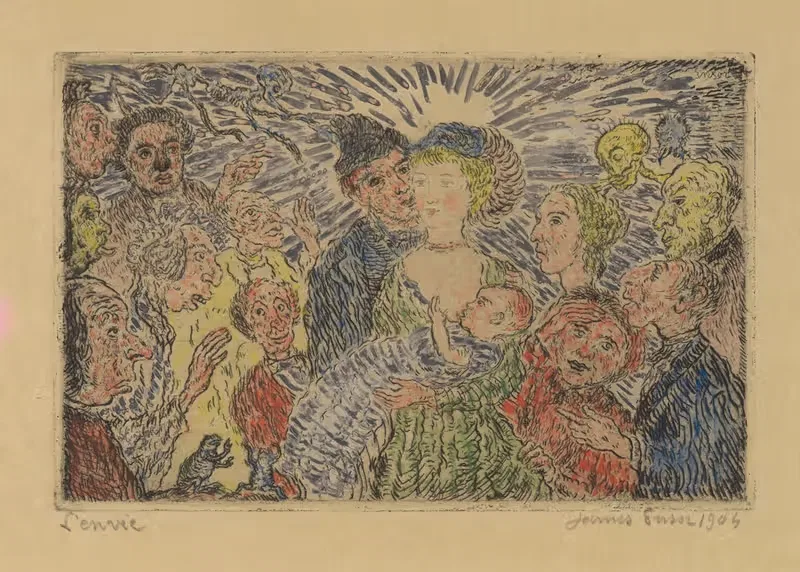 Зависть by Джеймс Энсор, 1904 — digital art print download