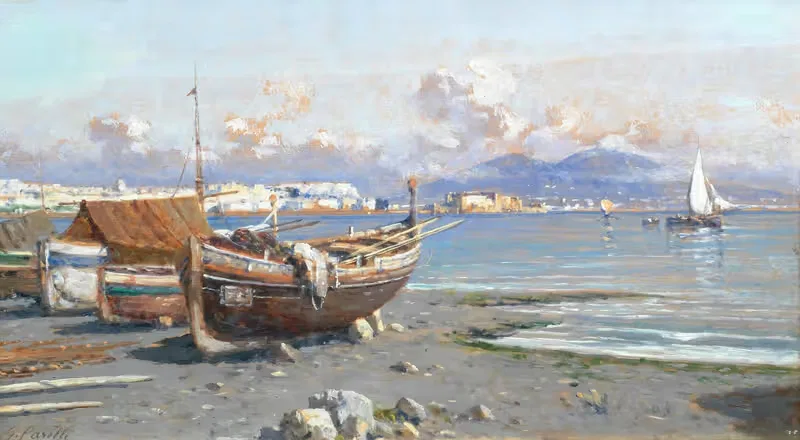The Bay of Naples — Giuseppe Carelli