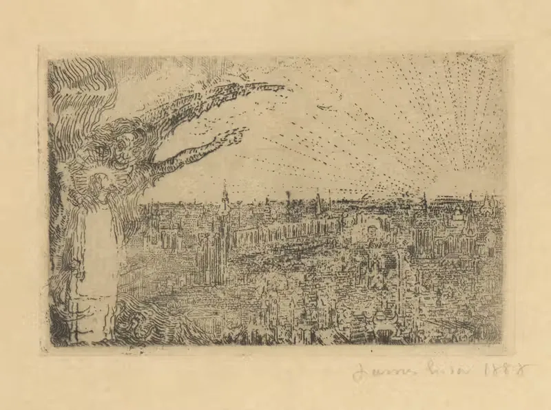 De bekoring van Christus by James Ensor, 1888 — digital art print download