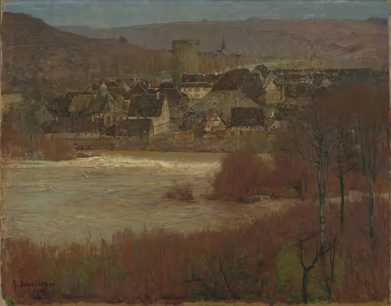 Бесигхайм на Некаре by Густав Шёнлебер, 1900 — digital art print download