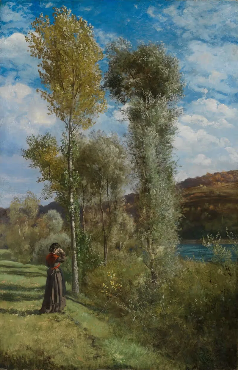 Осенний день на Верхнем Рейне by Ханс Тома, 1877 — digital art print download