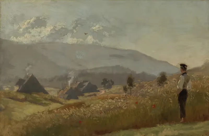 Junger Bauer am Kornfeld by Hans Thoma — digital art print download