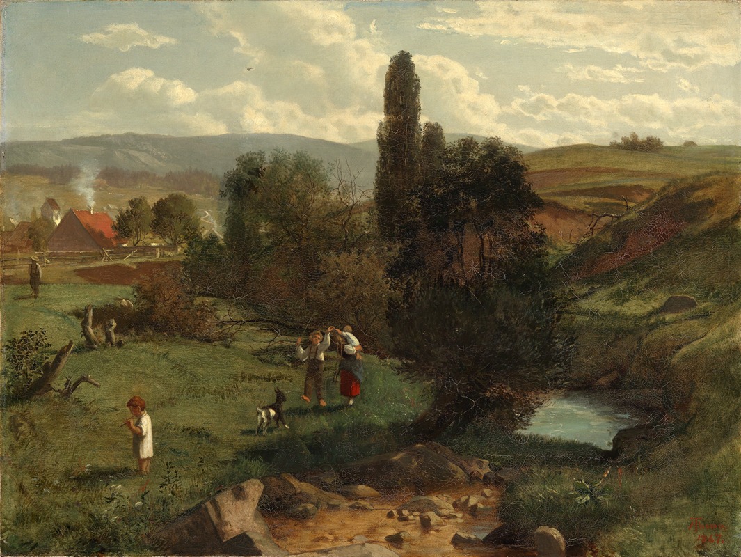 Пейзаж Черного леса by Ханс Тома, 1867 — digital art print download