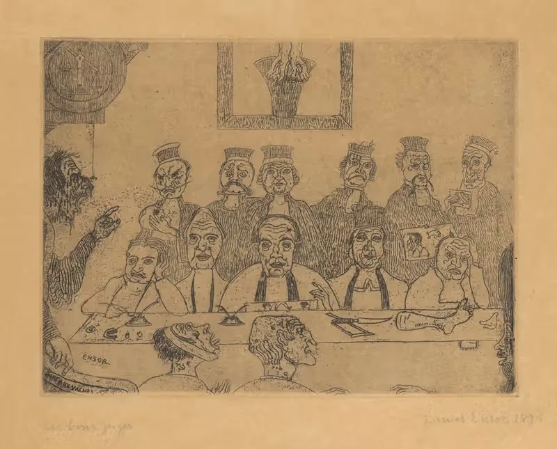 De goede rechters by James Ensor, 1894 — digital art print download