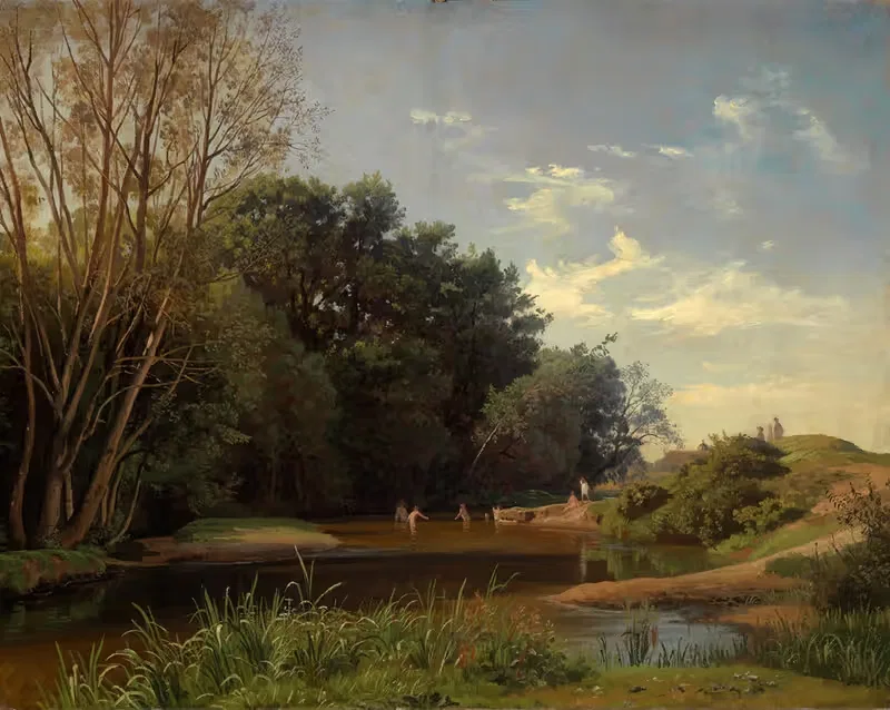 An der Alb III by Johann Wilhelm Schirmer, 1863 — digital art print download