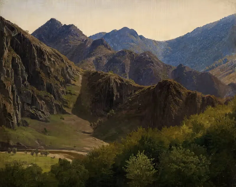 Bergketten bei Altenahr — Johann Wilhelm Schirmer