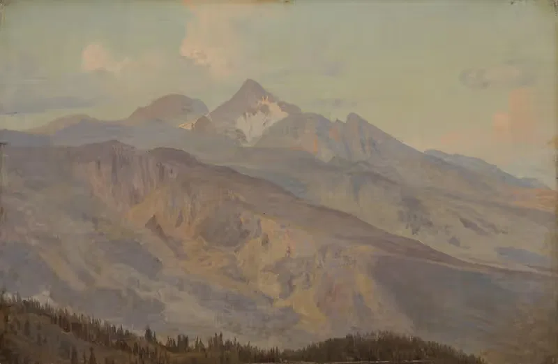 Blick auf Gebirge by Johann Wilhelm Schirmer, 1837 — digital art print download