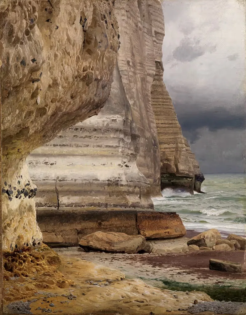 Скалы у Этрета by Иоганн Вильгельм Ширмер, 1836 — digital art print download