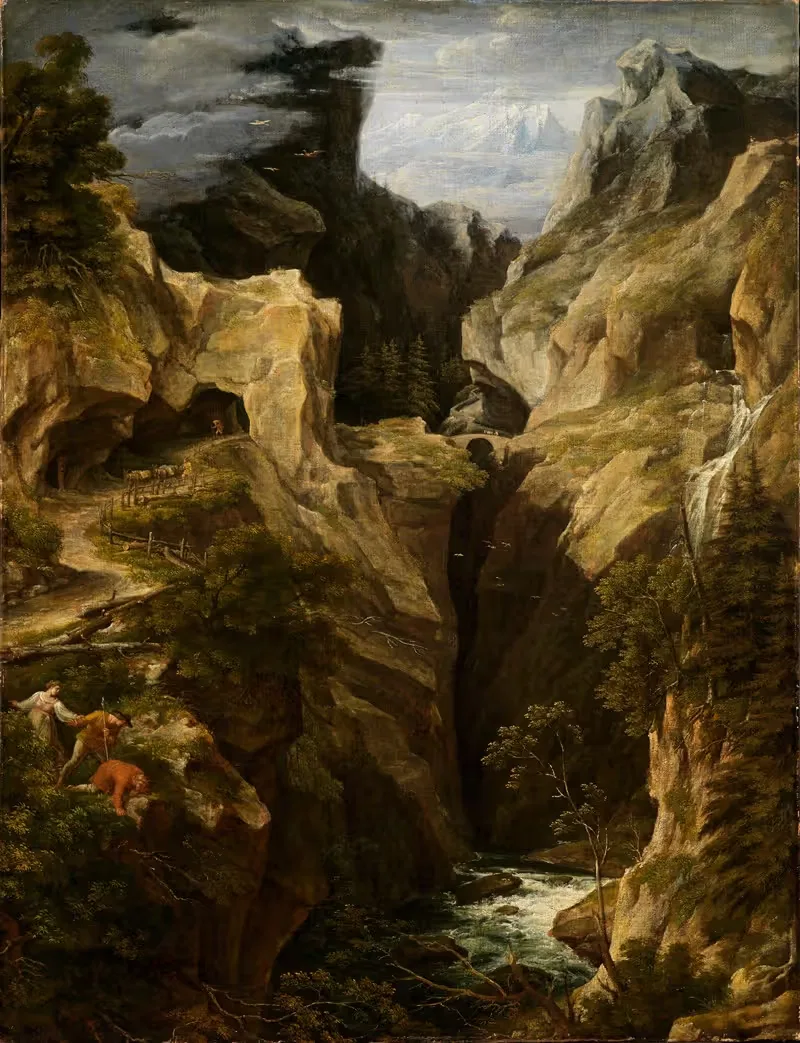 Виа Мала в Граубюндене by Иосиф Антон Кох, 1804 — digital art print download