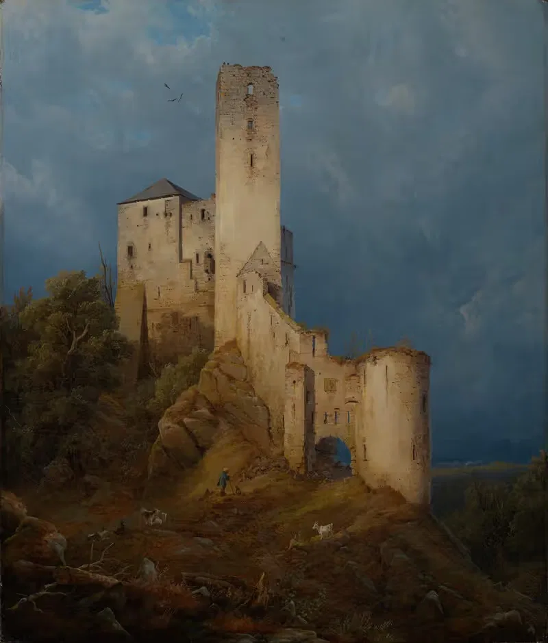 Руины замка by Карл Юлий фон Лейпольд, 1840 — digital art print download