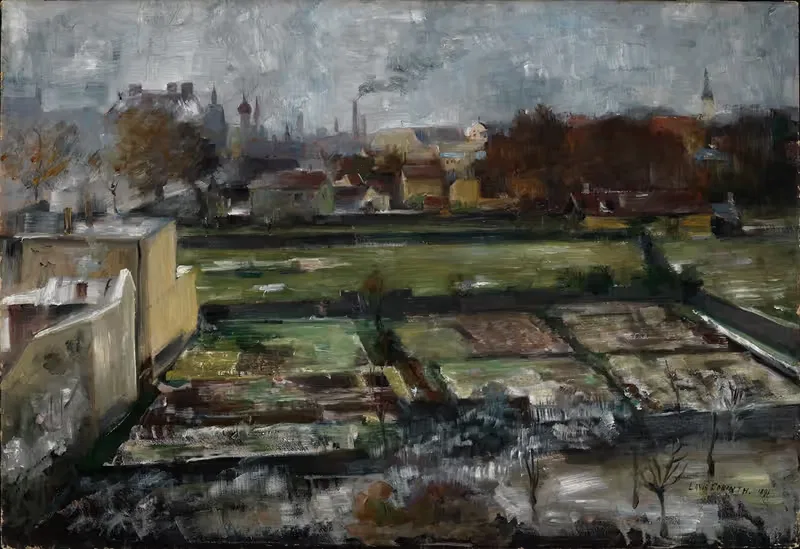 Blick aus Münchner Atelier by Lovis Corinth, 1981 — digital art print download