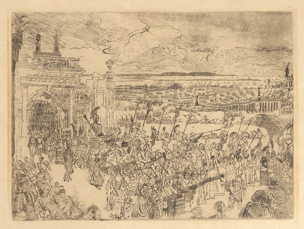 De Romeinse zegetocht by Джеймс Энсор — digital art print download