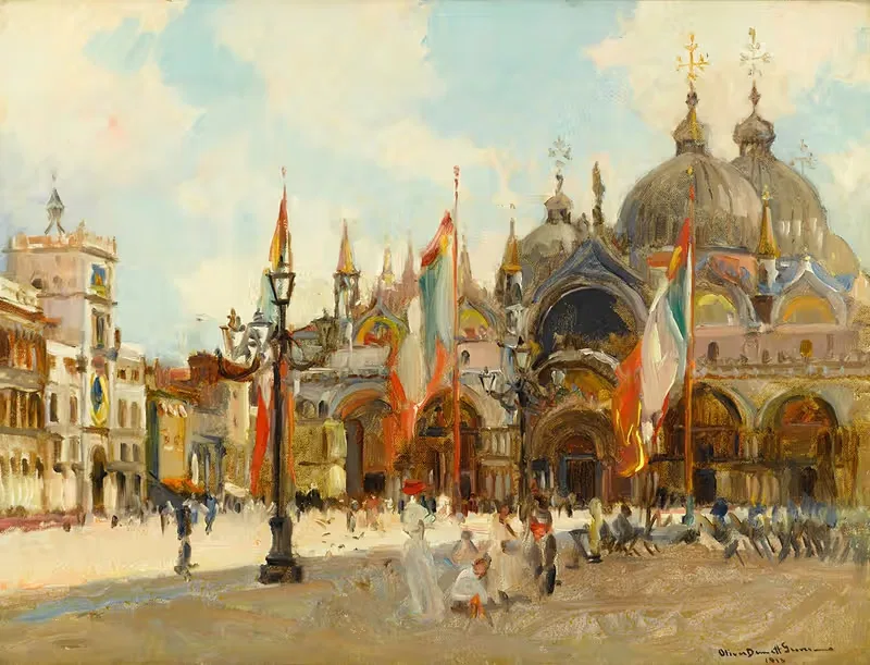 A view of Piazza San Marco, Venice — Oliver Dennett Grover