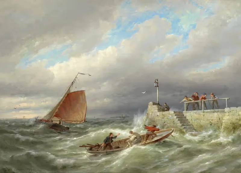 Borselen on the Scheldt, Holland — Pieter Cornelis Dommersen