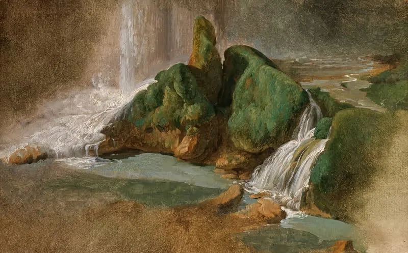 In der Neptunsgrotte bei Tivoli — Simon Denis
