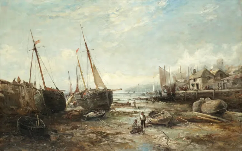 Low tide, Penzance by William Edward Webb — digital art print download