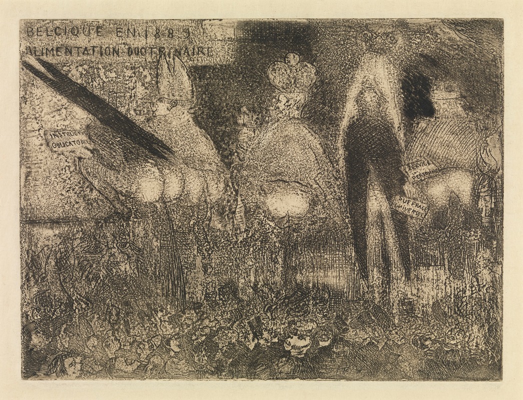 Доктринальное питание by Джеймс Энсор, 1889 — digital art print download