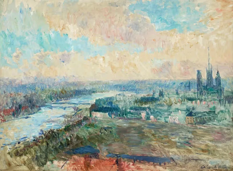 Сена в Руане by Альбер Лебур, 1905-1910 — digital art print download