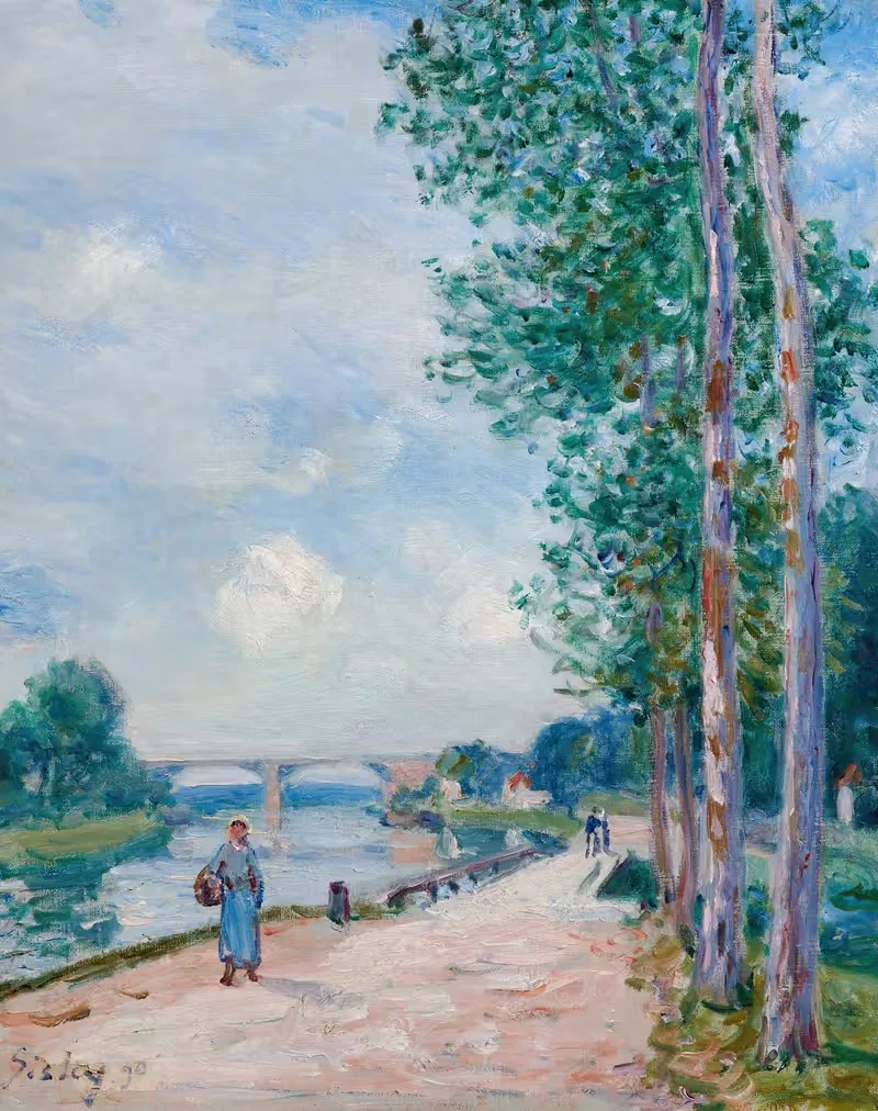 Берега Луа у Море — Альфред Сислеи