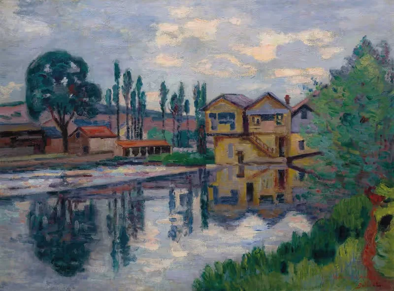 Лесопилка в Пуатье by Арман Гийомэн, 1910 — digital art print download